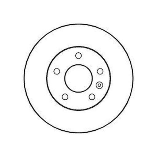 Abtex 2 x Solid Rear Brake Discs BD827S