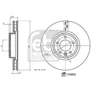 Febi 2 x Front Brake Discs 176802