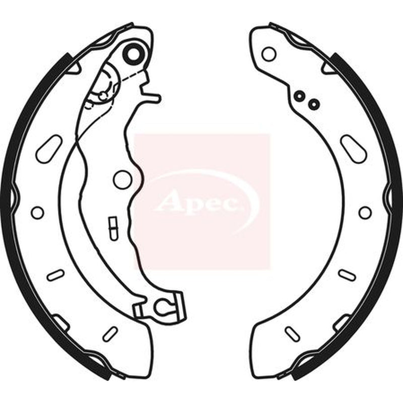 Apec Brake Shoe Set Axle Kit SHU805