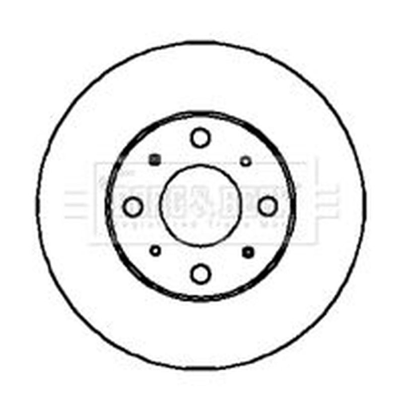 Borg & Beck 2 x Vented Front Brake Discs BBD4332