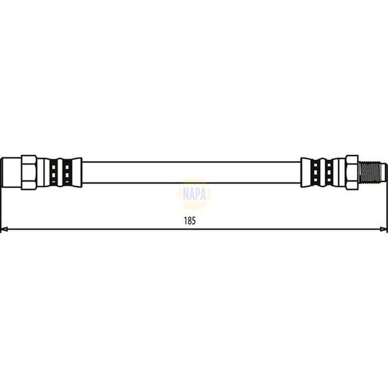 NAPA Brake Hydraulic Hose Line Rear NBH1056