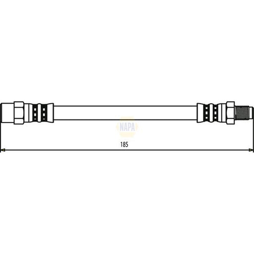 NAPA Brake Hydraulic Hose Line Rear NBH1056