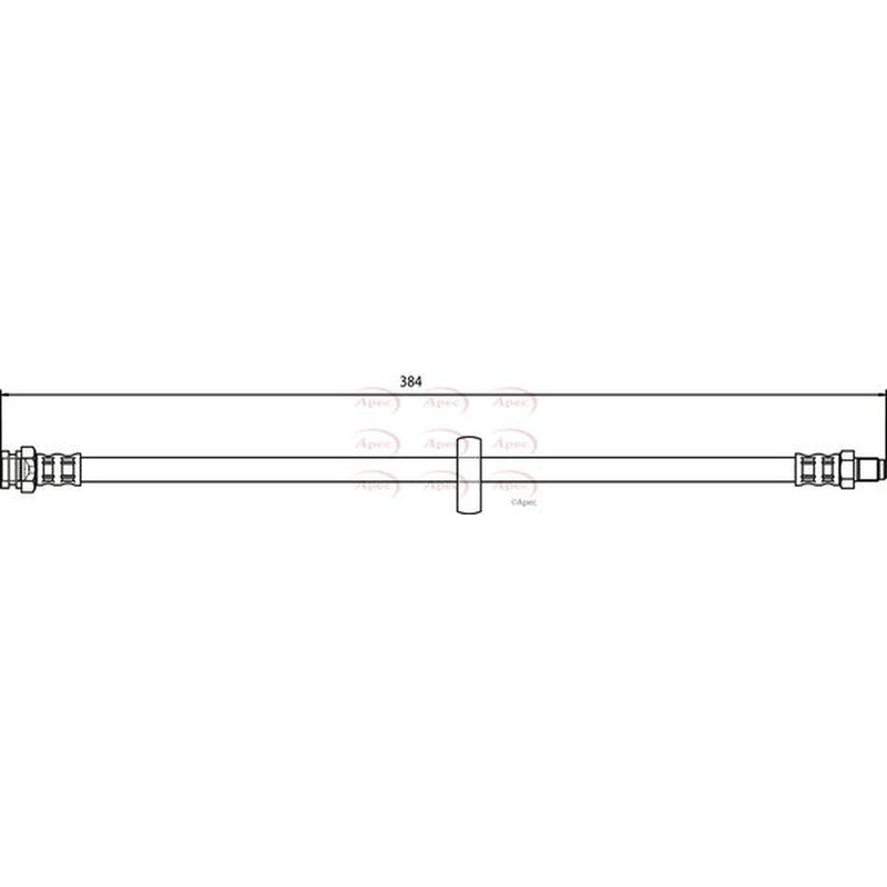 Apec Brake Hydraulic Hose Line Rear HOS3719
