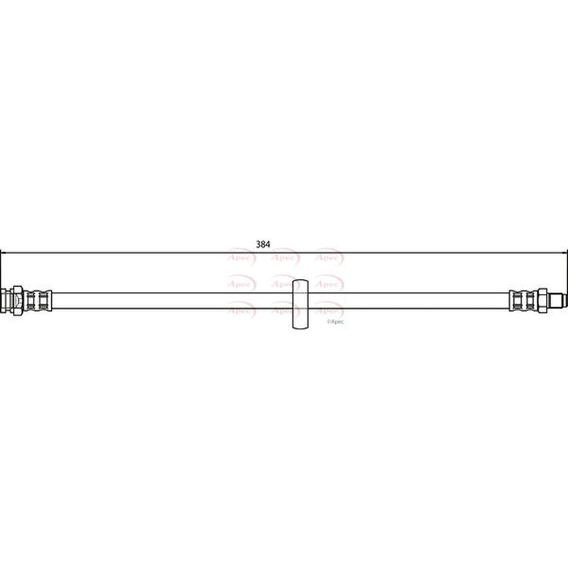 Apec Brake Hydraulic Hose Line Rear HOS3719