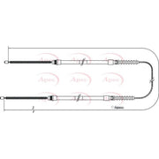 Apec Handbrake Cable Left Rear CAB1105