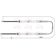 Apec Handbrake Cable Left Rear CAB1105