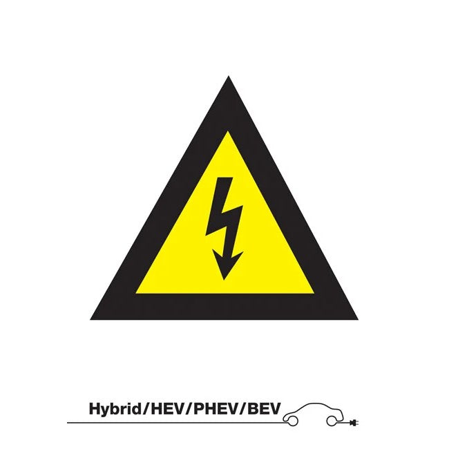 Laser Tools Danger High Voltage Sign (without text) - PL