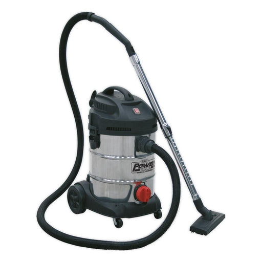 Sealey Vacuum Cleaner Industrial 30L 1400W/230V Stainless Drum PC300SD Sealey  - Town Parts