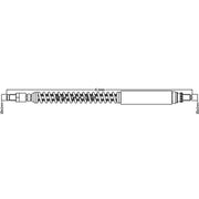 Juratek Brake Hydraulic Hose Line Rear JBH1415