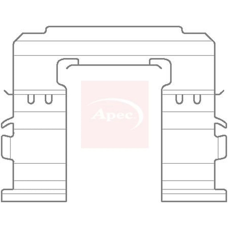 Apec Brake Pad Accessory Fitting Kit Front KIT1141