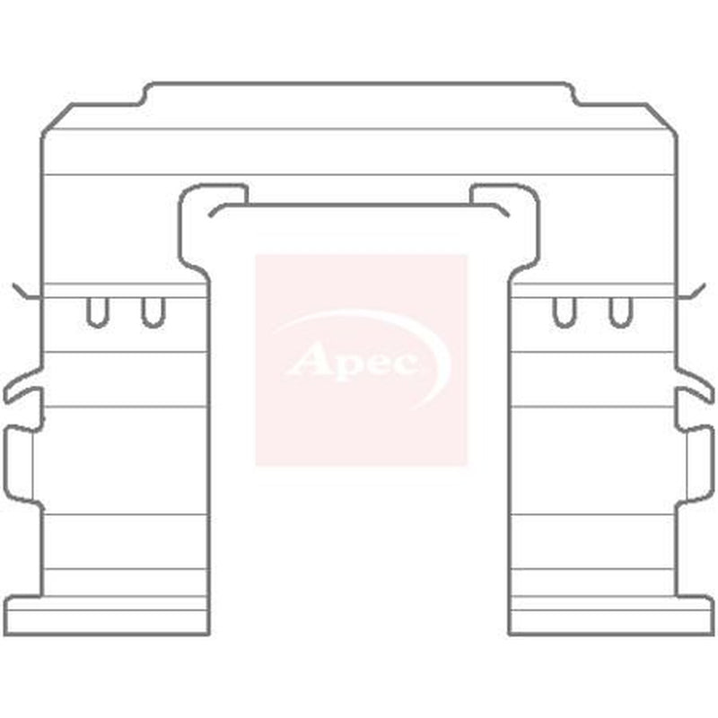 Apec Brake Pad Accessory Fitting Kit Front KIT1141