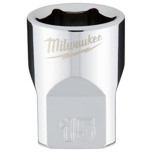 Milwaukee 3/8 Drive Socket Metric Standard 15mm 4932478345 Milwaukee  - Town Parts