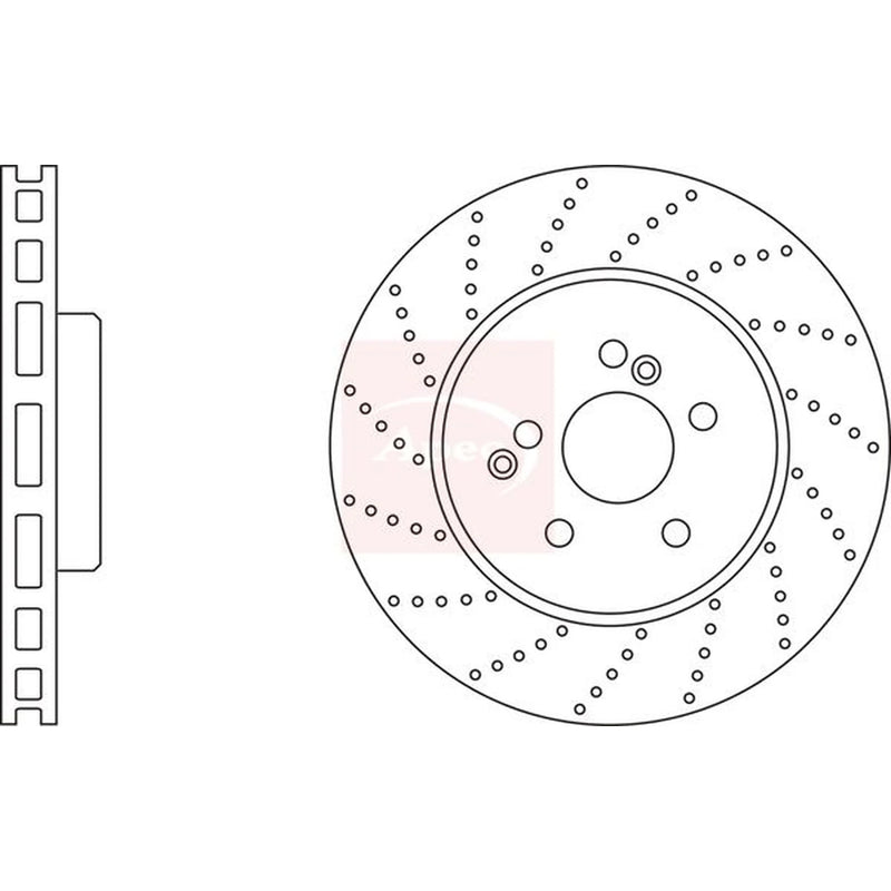 Apec 2 x / Front Brake Discs DSK2684