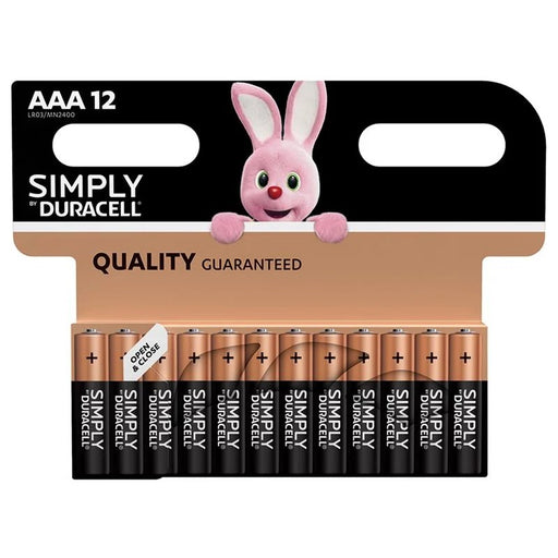 Duracell Simply Batteries AAA x 12 S5939 - S5939
