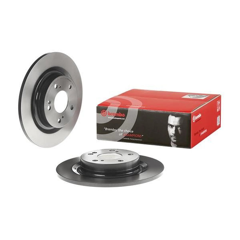 Brembo 2 x Solid Rear Brake Discs 08.D713.11