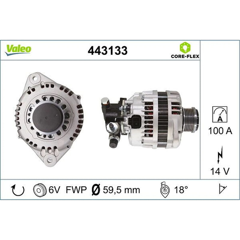 Valeo Car Alternator 12V 443133