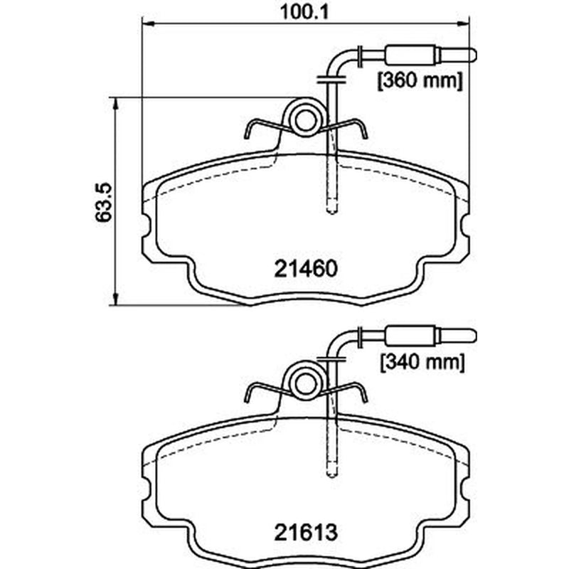 Mintex Front Brake Pad Set MDB1520