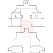 Apec Brake Pad Accessory Fitting Kit Rear KIT1146
