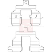 Apec Brake Pad Accessory Fitting Kit Rear KIT1146