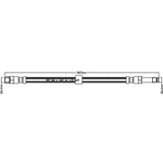 Juratek Brake Hydraulic Hose Line Front JBH1243
