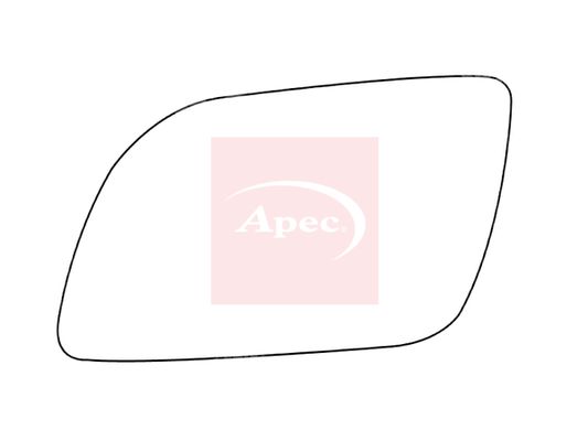 Apec Exterior Wing Mirror Glass Left