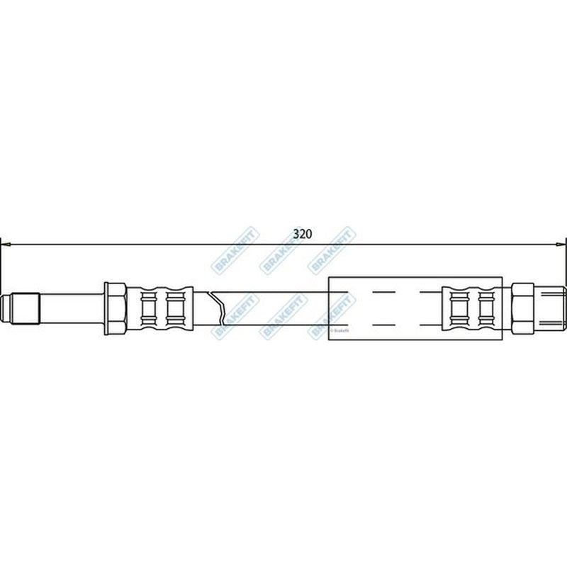 Apec Brake Hydraulic Hose Line Rear BHO4079