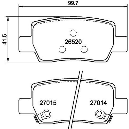 Mintex Rear Brake Pad Set MDB4426