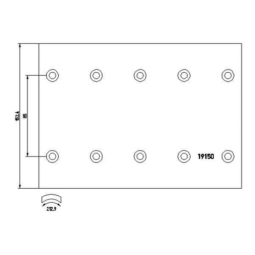 Textar Textar Cv Brake Lining Set 1915002