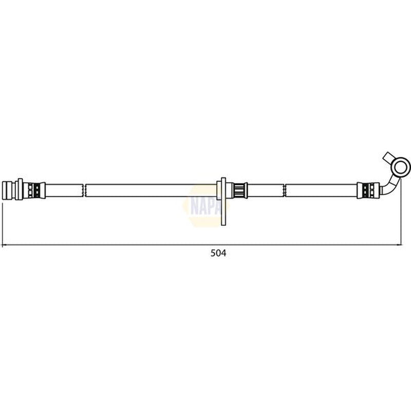 NAPA Brake Hydraulic Hose Line Rear NBH1336