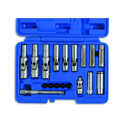 Laser Specialist Thin Wall Glow Plug Socket Set 1/4"D, 3/8"D 18pc 6424 Laser  - Town Parts