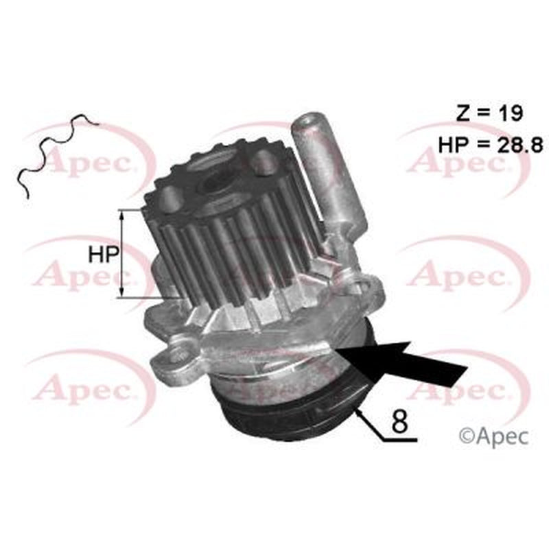 Apec Engine Cooling Water Pump AWP1045