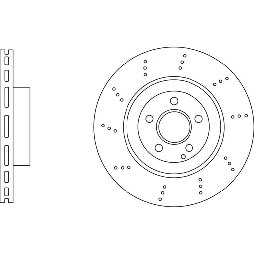 Apec Brake Disc Front Fits Mercedes E Class Slc Slk Apec  - Town Parts