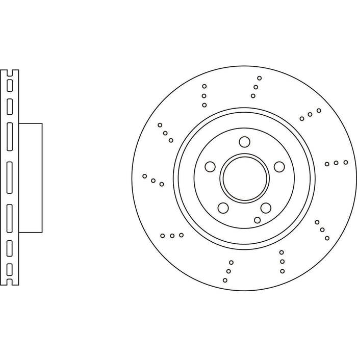 Apec Brake Disc Front Fits Mercedes E Class Slc Slk Apec  - Town Parts