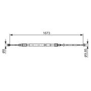Bosch Handbrake Cable Right Rear 1 987 477 947