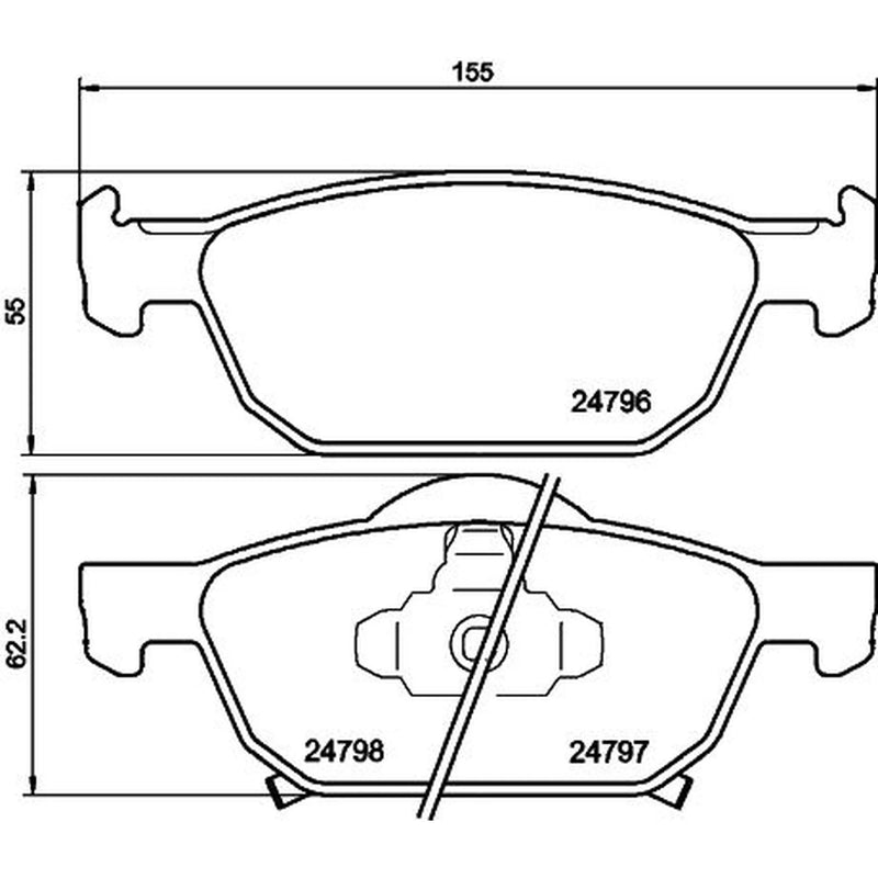 DON Front Brake Pad Set PCP1419