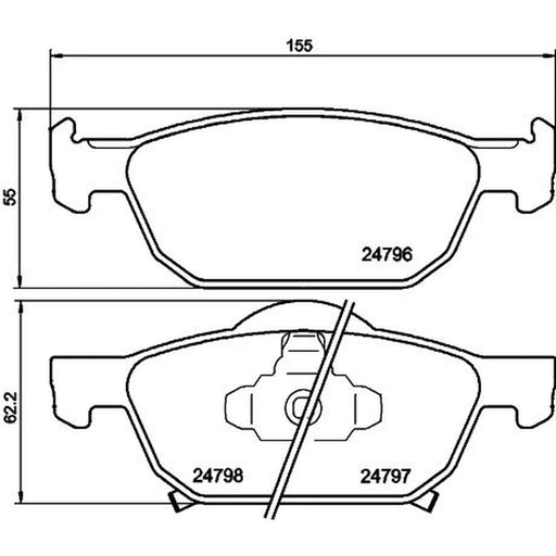 Mintex Front Brake Pad Set MDB2955