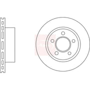 Apec 2 x Vented Front Brake Discs DSK2763