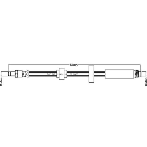 Abtex Brake Hydraulic Hose Line Front ABH1290