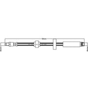 Abtex Brake Hydraulic Hose Line Front ABH1290