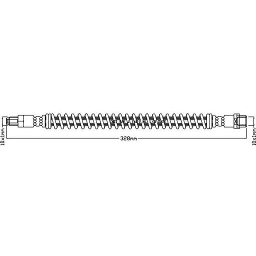 Abtex Brake Hydraulic Hose Line Rear ABH1221
