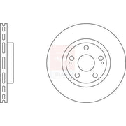 Apec 2 x Vented Front Brake Discs SDK6171