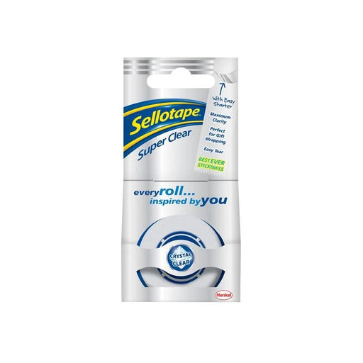 Sellotape Super Clear Sticky Tape - 1 Roll 18mm x 25m - 2996733