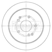 Borg & Beck 2 x Solid Rear Brake Discs BBD5453