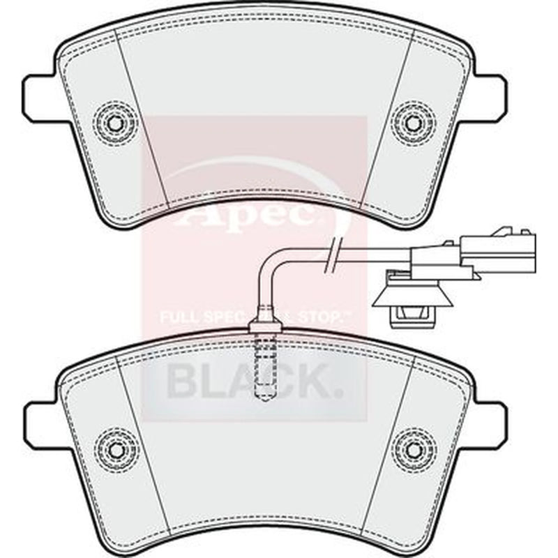 Apec Front Brake Pad Set PAD1900B
