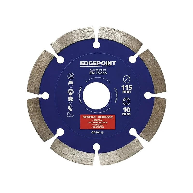 EdgePoint GP10115 General-Purpose Diamond Blade 115mm - EDGDBGP10115