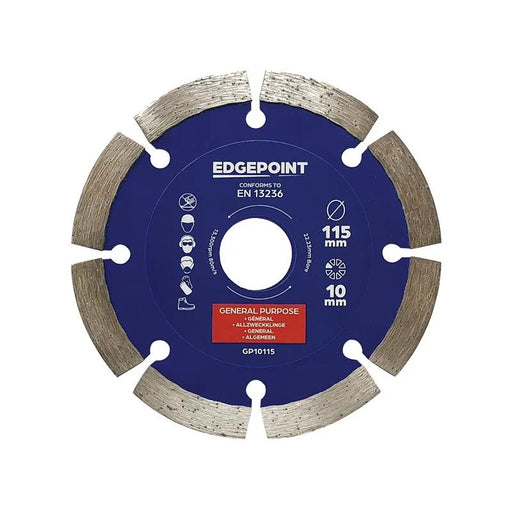 EdgePoint GP10115 General-Purpose Diamond Blade 115mm - EDGDBGP10115