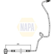 NAPA Brake Hydraulic Hose Line Rear Left NBH1125