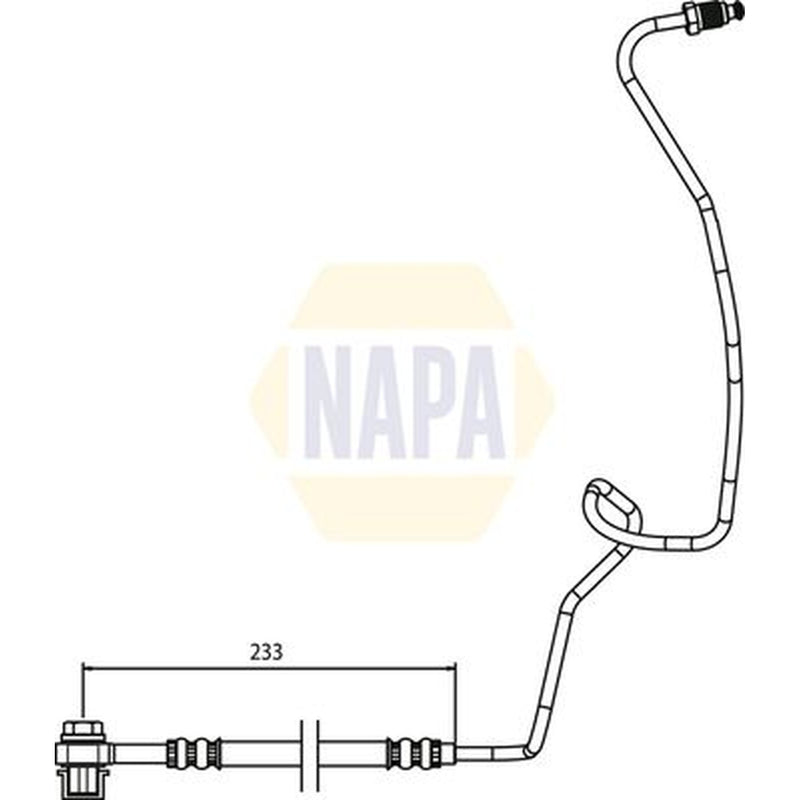 NAPA Brake Hydraulic Hose Line Rear Left NBH1125