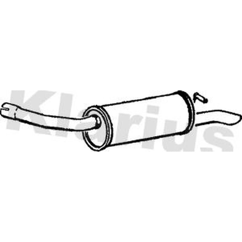 Klarius Box With Tail Pipe Rear FE120H