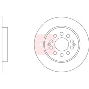 Apec 2 x Solid Rear Brake Discs DSK3520
